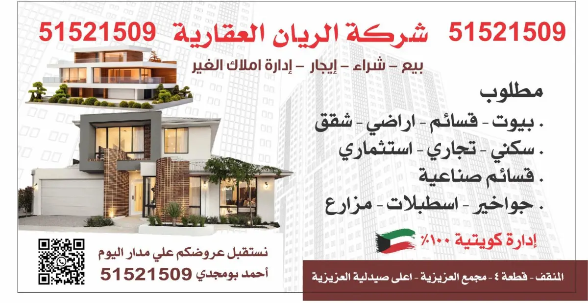 للإيجار بيت في صباح الاحمد السكنية