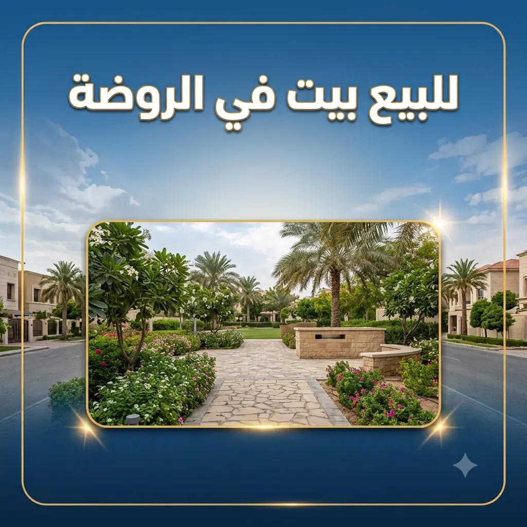 للبيع بيت في الروضة