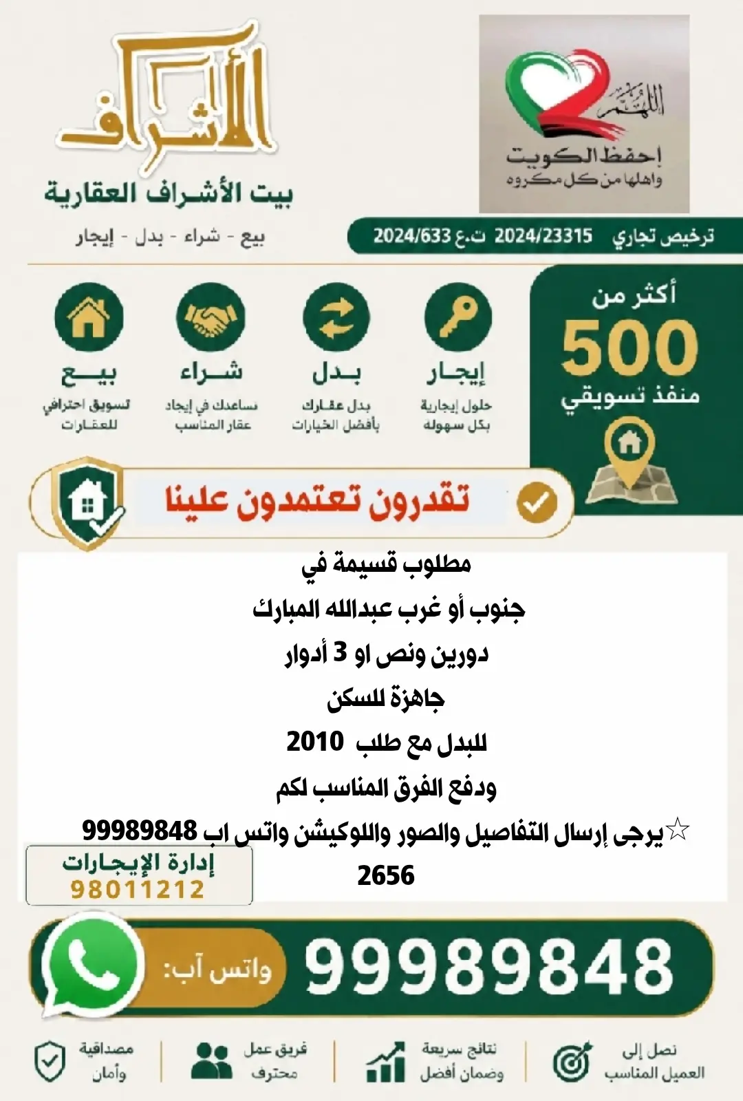 Exchange House in South Abdullah Al-Mubarak