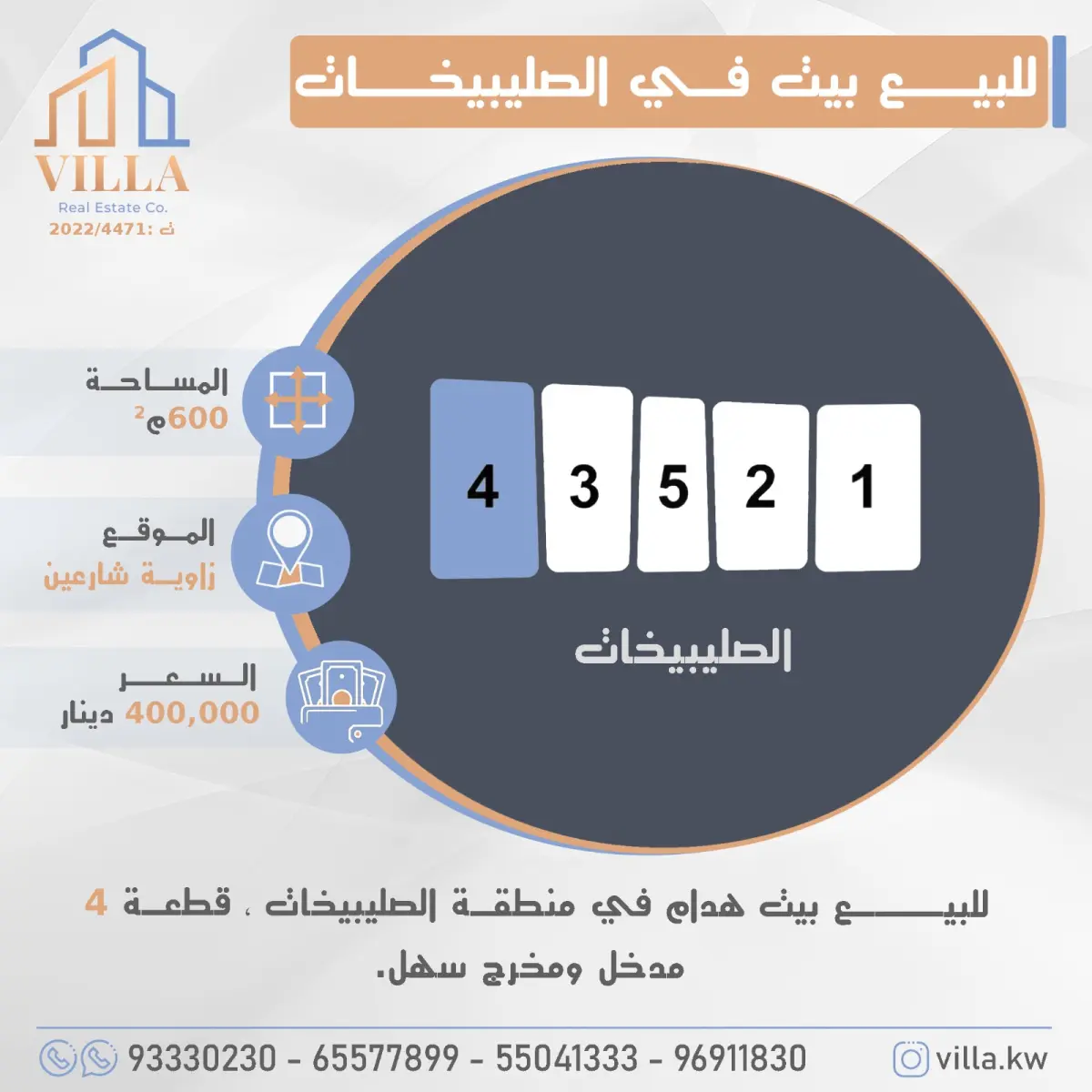 للبيع بيت في الصليبيخات