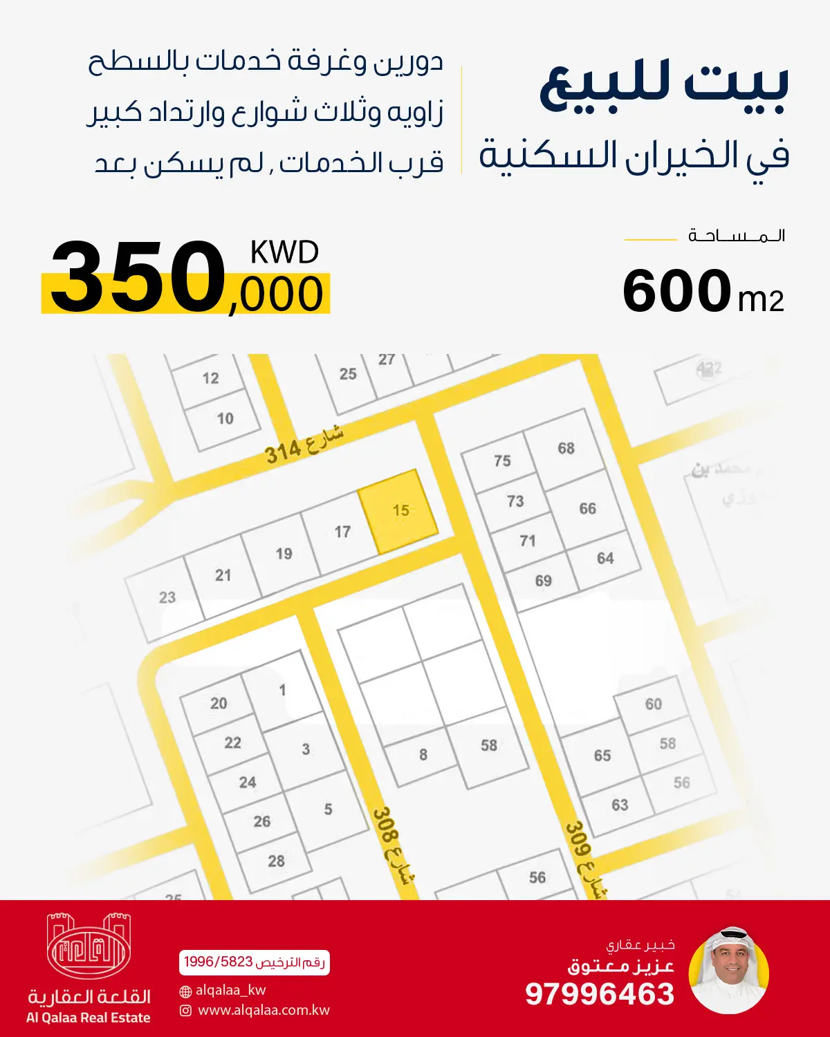 للبيع بيت في الخيران السكنية - جانب البرى
